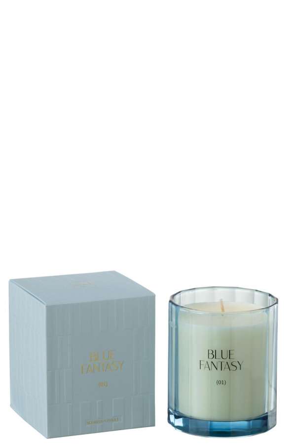 SCENTED CANDLE BLUE FANTASY GLASS-30 HOURS