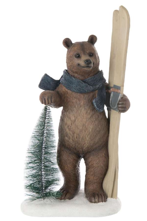 BEAR LED TREE + SKI LIMEPOWDER MULTICOLORED