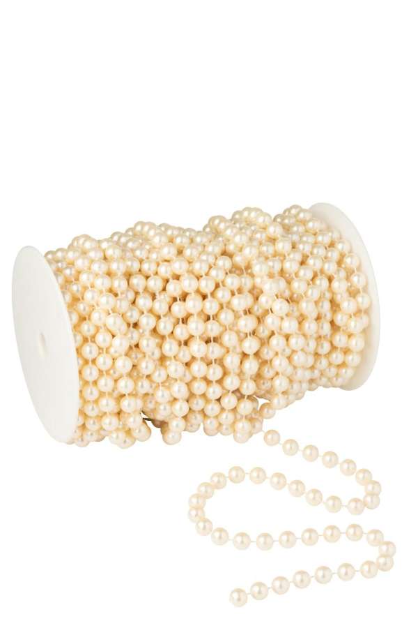 GARLAND ROLL 20M LARGE BEADS PS ECRU