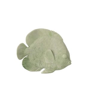 FISH POLYRESIN MINT GREEN LARGE