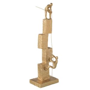FIGURES CLIMBING MODERN RESIN GOLD