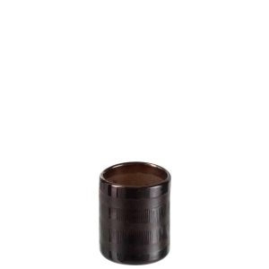 HURRICANE CYLINDER GLASS BROWN SMALL