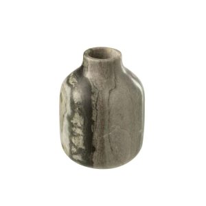 VASE MARBLE BLACK/LIGHT GREY