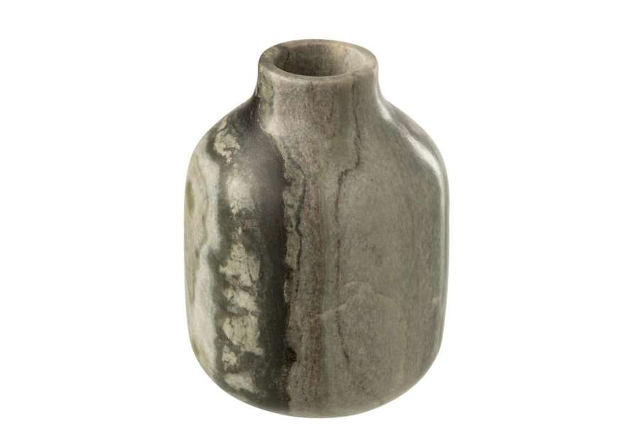 VASE MARBLE BLACK/LIGHT GREY