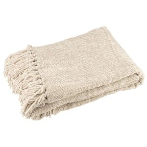 BLANKET CHENILLE POLYESTER GREIGE
