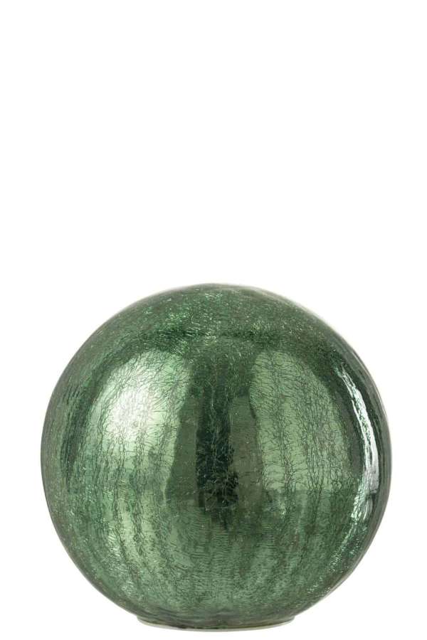 BALL LED GLASS GREEN LARGE