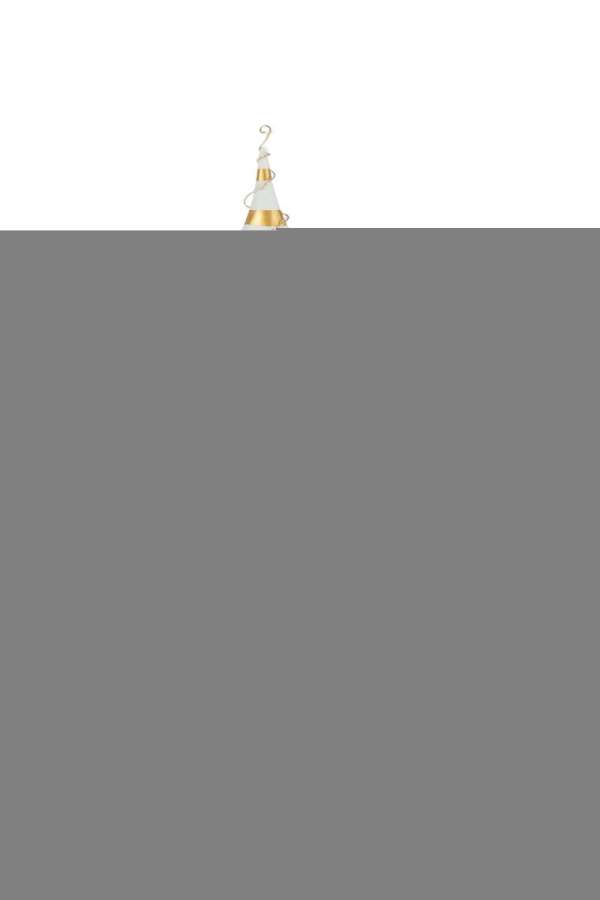 SANTA CLAUS LED TREE IRON GOLD COLORED/WHITE LARGE