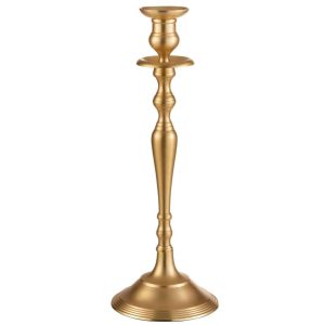 CANDLESTICK CLASSIC ALUMINIUM MAT GOLD MEDIUM