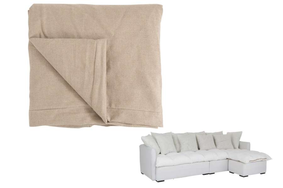 SOFA COVER BEACH SOFA FABRIC BEIGE