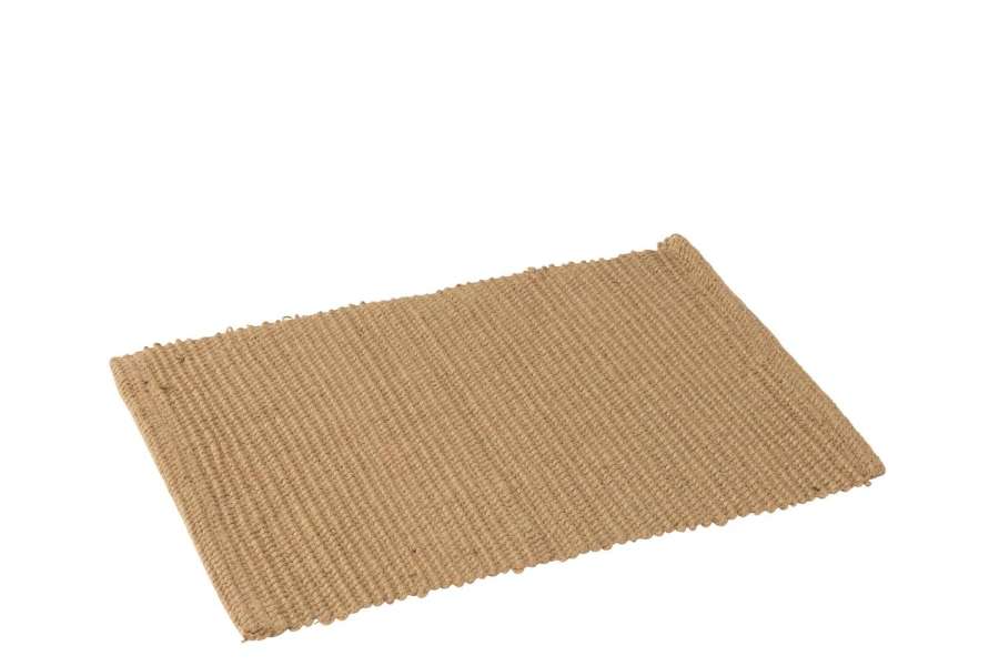 PLACEMAT RECTANGLE JUTE NATURAL