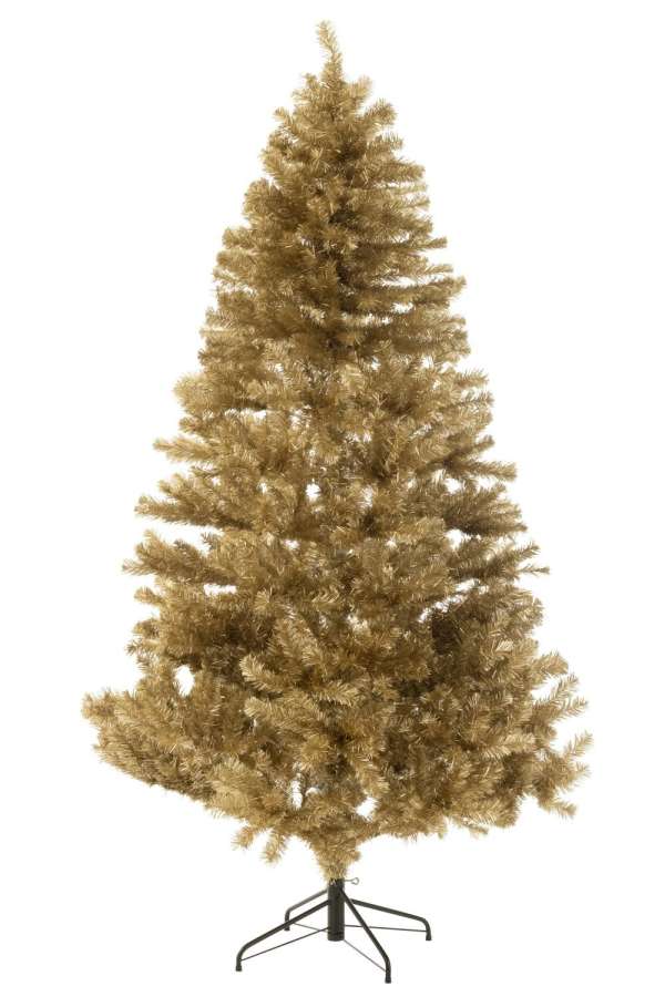 CHRISTMAS TREE ARTIFICIAL PVC GOLD COLORED LARGE