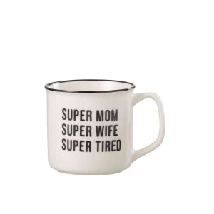 MUG MESSAGE BFF PORCELAIN WHITE/ BLACK