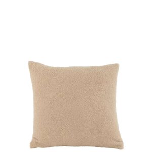 CUSHION TEDDY BOUCLÉ WARM BEIGE