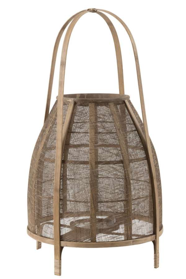 LANTERN HOOD BAMBOO NATURAL LARGE