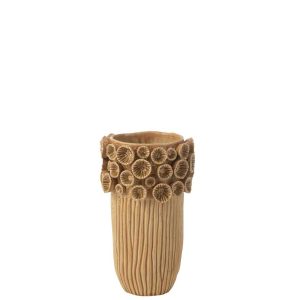 VASE CORAL HIGH CLAY OCHRE SMALL