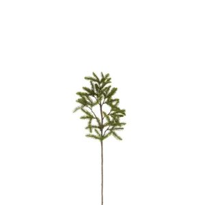 BRANCH PINETREE+PINECONES PLASTIC GREEN/BROWN SMALL