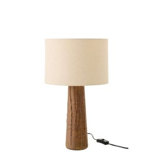 TABLE LAMP MELINA CERAMIC DARK BROWN SMALL