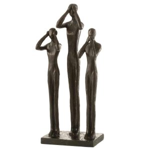 FIGURES SEE/HEAR/SPEAK POLY DARK BROWN