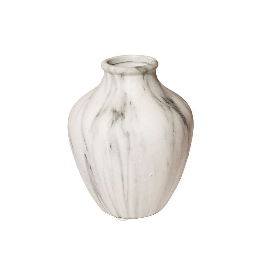 Vase Marmor Finish Lav Stor 12X15Cm