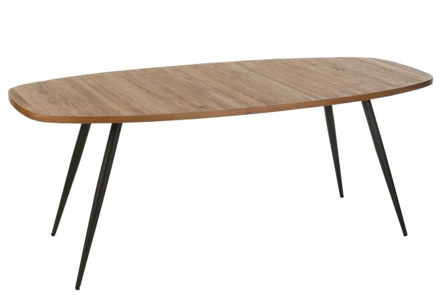 DINING TABLE OVAL RECYCLE TEAK NATURAL