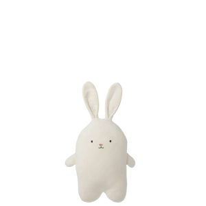 RABBIT POLYESTER WHITE MEDIUM