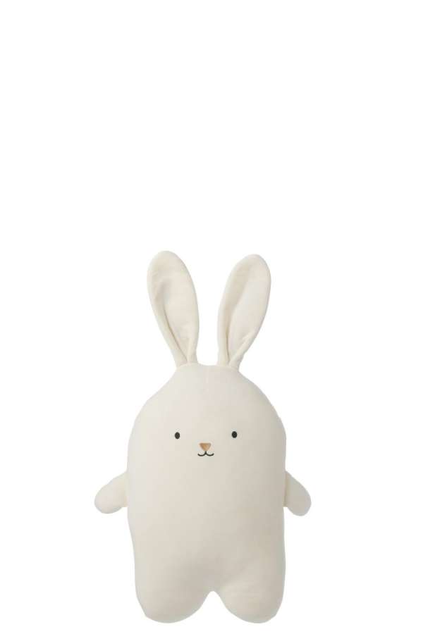 RABBIT POLYESTER WHITE MEDIUM