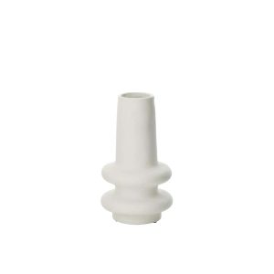 VASE  LYRA CLAY WHITE SMALL