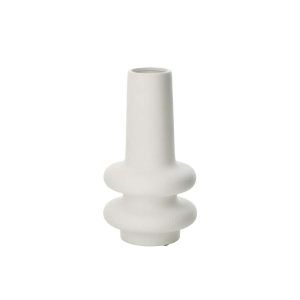 VASE  LYRA CLAY WHITE LARGE