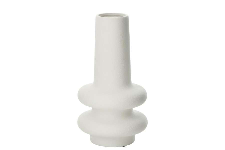 VASE  LYRA CLAY WHITE LARGE