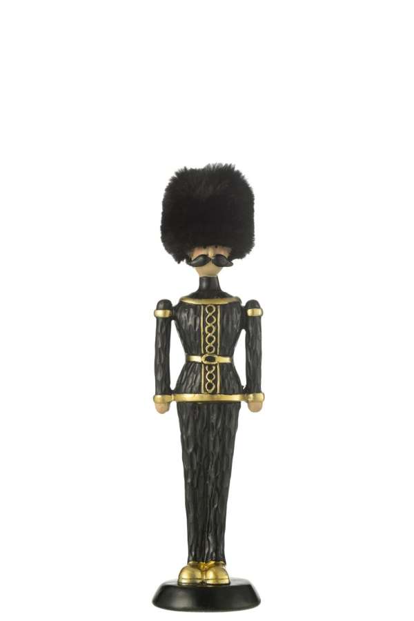 NUTCRACKER FUR HAT RESIN BLACK MEDIUM