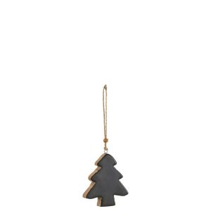 HANGER TREE WOOD BLACK SMALL