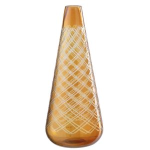 VASE GLASS GOLD LARGE