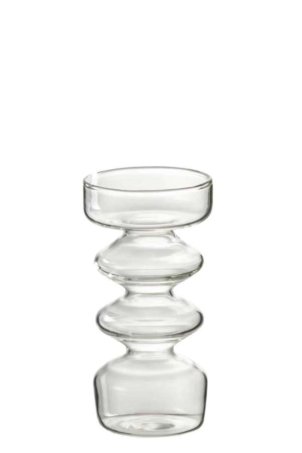VASE LUNA GLASS TRANSPARENT LARGE