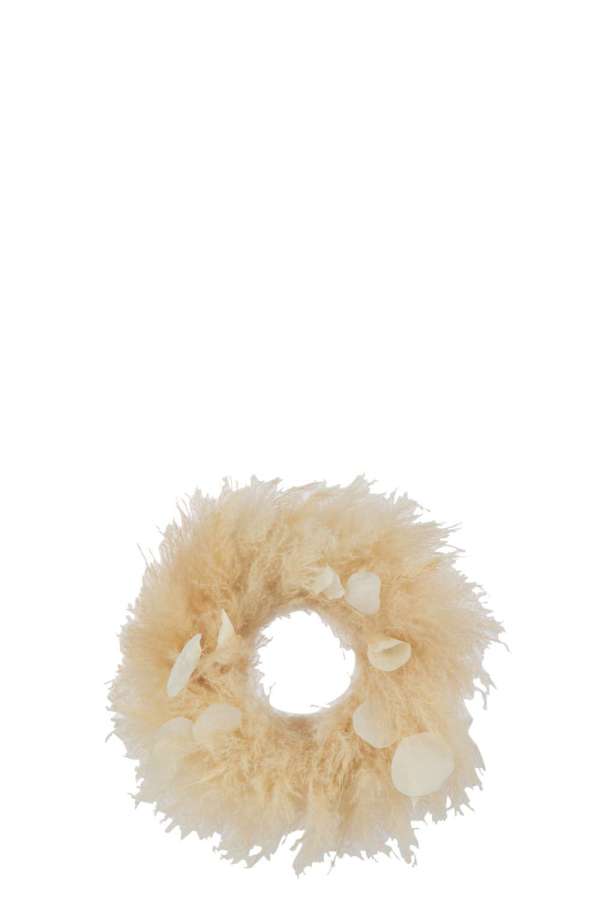 WREATH DRIED PLANTS/LEAVES NATURAL SMALL