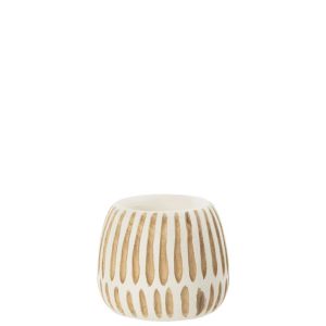 POT YING WOOD WHITE SMALL