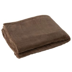 BLANKET SNUGGLE POLYESTER BROWN
