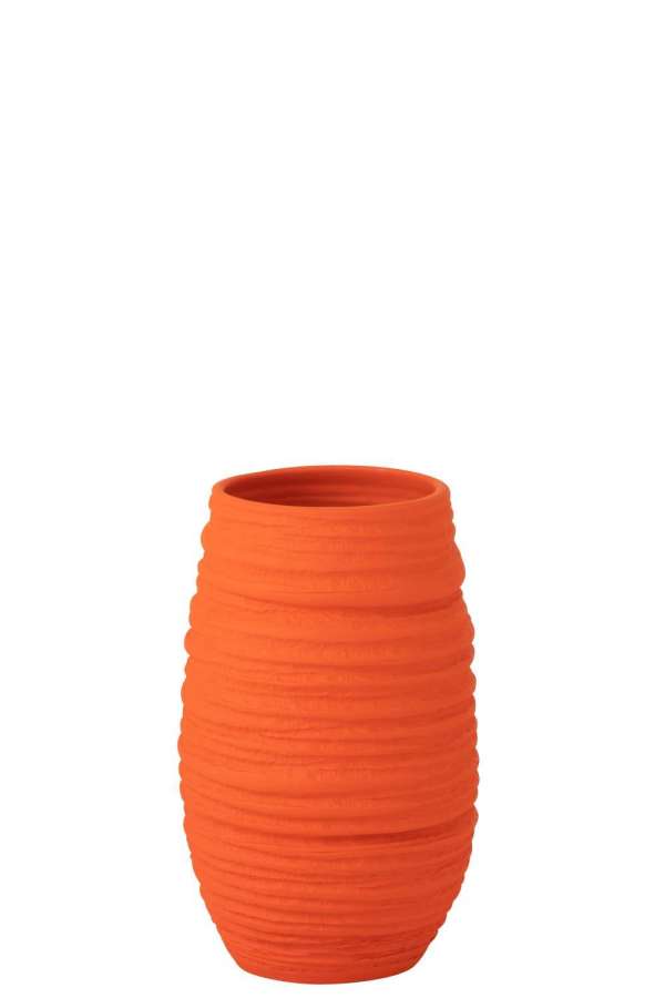 VASE FIESTA CERAMIC ORANGE LARGE