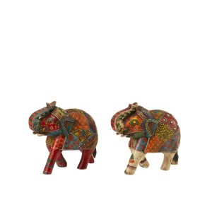ELEPHANT DELHI MANGO WOOD MIX MEDIUM ASSORTMENT OF 2