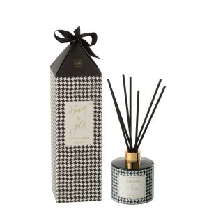 REED DIFFUSER HEART OF GOLD FRAGRANCE OIL WHITE/BLACK