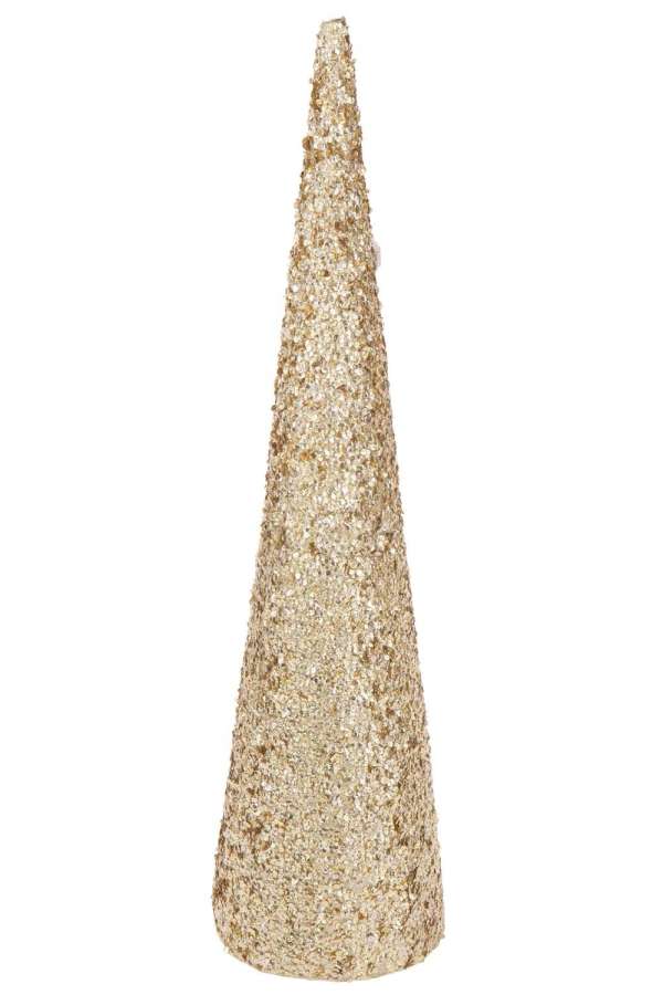 CONE SEQUINS FOAM GOLD COLORED LARGE