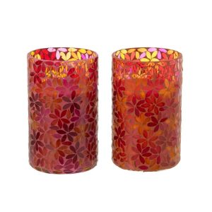 SCENTED CANDLE FLOWER MOSAIC WAX LARGE ASSORTMENT OF 2-55HOURS