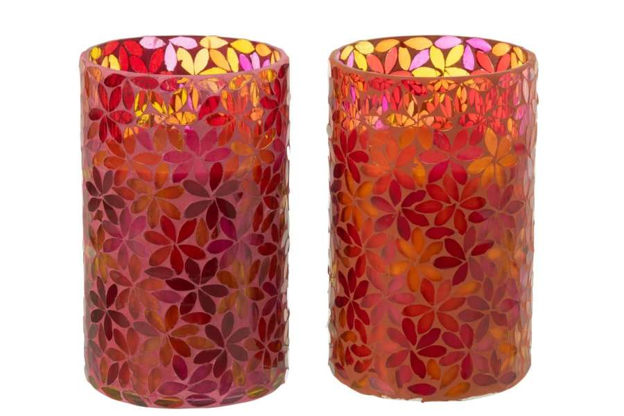 SCENTED CANDLE FLOWER MOSAIC WAX LARGE ASSORTMENT OF 2-55HOURS