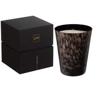SCENTED CANDLE NOA SANDALWOOD BLACK/GOLD LARGE 95H
