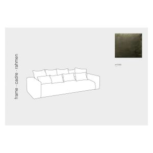 COVER SEAT+9 CUSHIONS MONACO VELVET XL MOSS GREEN