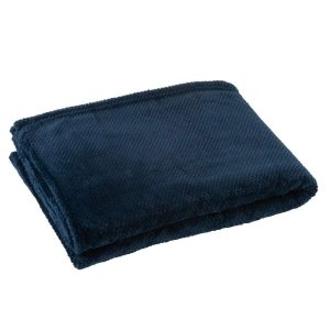 BLANKET SNUGGLE POLYESTER DARK BLUE