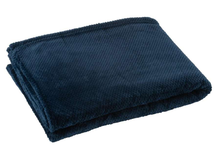 BLANKET SNUGGLE POLYESTER DARK BLUE