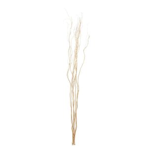 BUNDLE OF 6 BRANCH DRY FLOWER GOLD COLORED LARGE