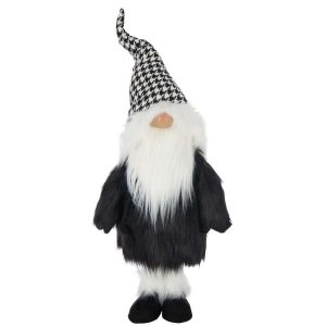 SANTA CLAUS PIED-DE-POULE POLYESTER BLACK/WHITE