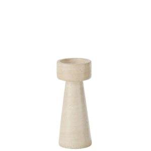 CANDLEHOLDER OLINA CEMENT CREAM LARGE