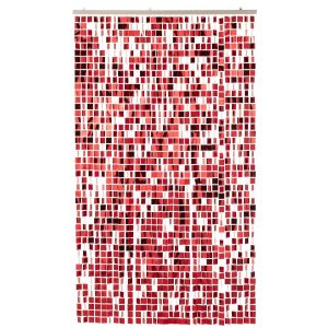 CURTAIN SQUARE PVC RED